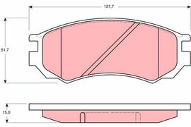 KIT PLAQUETTES AV NISSAN SUNNY III