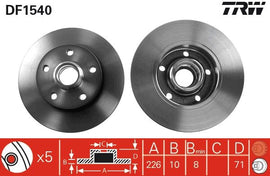 PAIRE DISQUE/FREIN : VW PASSAT
