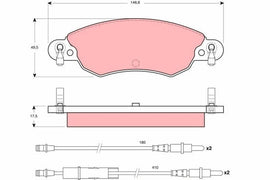 KIT PLAQUETTES TRW AV CITROEN C5