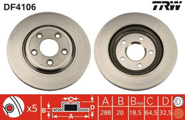 PAIRE DISQUE/FREIN: JAGUAR S TYPE