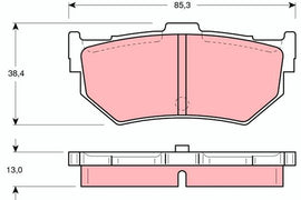 KIT PLAQUETTES AR HONDA ACCORD II SUZUKI SWIFT II