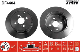 PAIRE DISQUE / :AR TOYOTA COROLLA