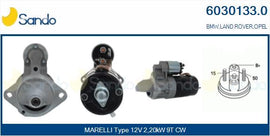 DEMARREUR : 12V./9D. BMW; E28,E30,E34