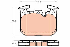 KIT PLAQUETTES TRW AV SERIE3 &amp; SERIE4