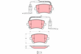 KIT PLAQUETTES TRW AR VW PHAETON