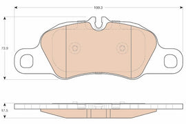 KIT PLAQUETTES TRW AV PORSCHE 911 CAYMAN BOXSTER