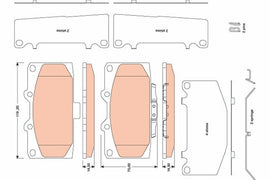 JEU DE PLAQUETTES AV SUBARU IMPREZA