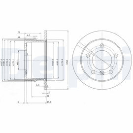 PAIRE DISQUE DELPHI AR : MERCEDES BENZ SPRINTER