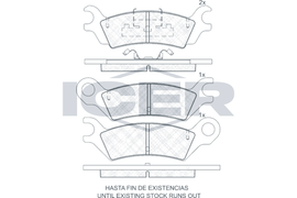 KIT PLAQUETTES AR MAZDA 626 929