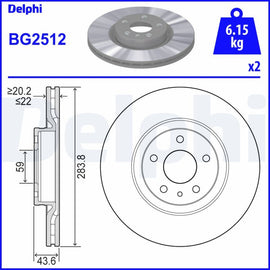 PAIRE DE DISQUE : AV.ALFA ROMEO 147