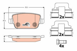 KIT PLAQUETTES AR FORD FOCUS II MONDEO IV KUGA