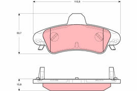 KIT PLAQUETTES TRW AR FORD MONDEO 93-->