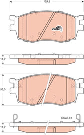 KIT PLAQUETTES AV HYUNDAI ACCENT III KIA RIO II
