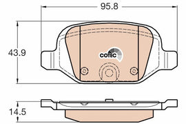 KIT PLAQUETTES TRW AV FIAT 500 PUNTO PANDA