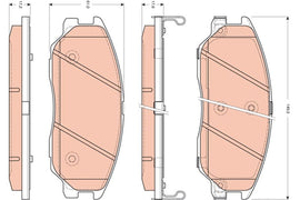 KIT PLAQUETTES AV SSANGYONG RODIUS STAVIC