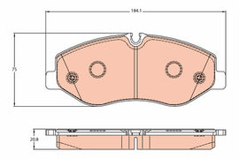 KIT PLAQUETTES TRW AV MERCEDES VITO