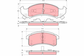 KIT PLAQUETTES POUR BUICK CADILLAC CHEVROLET