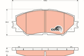 KIT PLAQUETTES AV TOYOTA AURIS COROLLA YARIS 2007