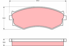 KIT PLAQUETTES AV NISSAN 200 PRIMERA
