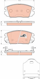 KIT PLAQUETTES AV HYUN TUCSON KIA SPORTAGE 2004--&gt;