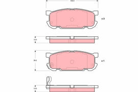 KIT PLAQUETTES AR MAZDA MX5 II 1998--&gt;