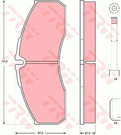 KIT PLAQUETTES AV NISSAN ATLEON 2000-->