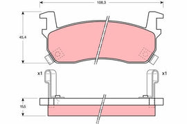 KIT PLAQUETTES TRW AV NISSAN MICRA I