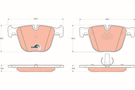 KIT PLAQUETTES TRW AR BMW 3 5 7 X5 X6