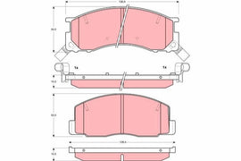 KIT PLAQUETTES AV TOYOTA LITEACE PREVIA 90--&gt;