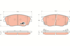 KIT PLAQUETTES AV MAZDA 6  2002-->