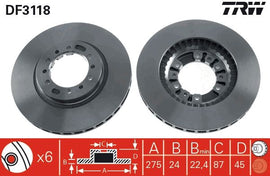PAIRE DISQUE/FREIN : L200 &amp; PAJERO