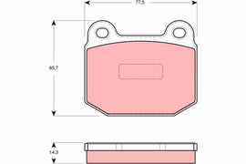 KIT PLAQUETTES TRW AV OPEL SPEEDSTER
