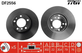 PAIRE DISQUE/FREIN : AV.V BMW