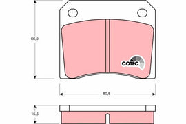 KIT PLAQUETTES AR JAGUAR E-TYPE XJ