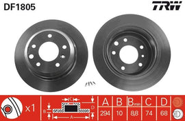 PAIRE DISQUE/FREIN AV. :JAGUAR