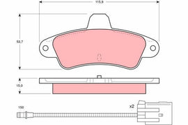 KIT PLAQUETTES AR FORD MONDEO