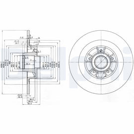 DISQUE FREIN AR / RENAULT ESPACE