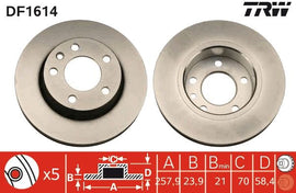 PAIRE DE DISQUE/ AV CHEVROLET / OPEL