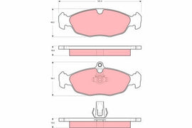 KIT PLAQUETTES TRW AR JAGUAR XJ XK8