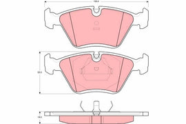 KIT PLAQUETTES AV AUDI 100, 200