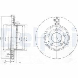 PAIRE DE DISQUE DE FREIN DELPHI AR:MERCEDES B180