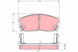 KIT PLAQUETTES AV HONDA CIVIC III