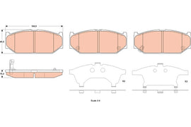 KIT PLAQUETTES AV SUZUKI SWIFT III IV