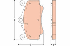 KIT PLAQUETTE AV PORSCHE CARRERA 911
