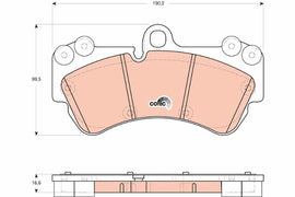 KIT PLAQUETTES AV VW TOUAREG 2002--&gt;
