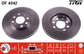 PAIRE DISQUE/FREIN: AV/V. OPEL ASTRA