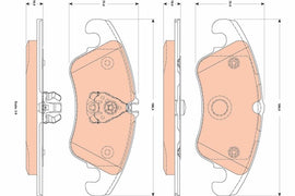 KIT PLAQUETTES TRW AV FORD FOCUS II