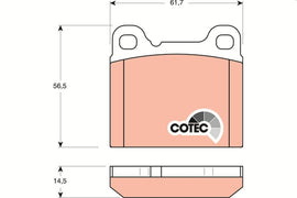 KIT PLAQUETTES AR VOLVO 240,260,740,760,780,850
