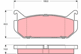 KIT PLAQUETTES AR MAZDA 626, XEDOS 6