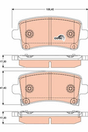 KIT PLAQUETTES TRW AR OPEL INSIGNA